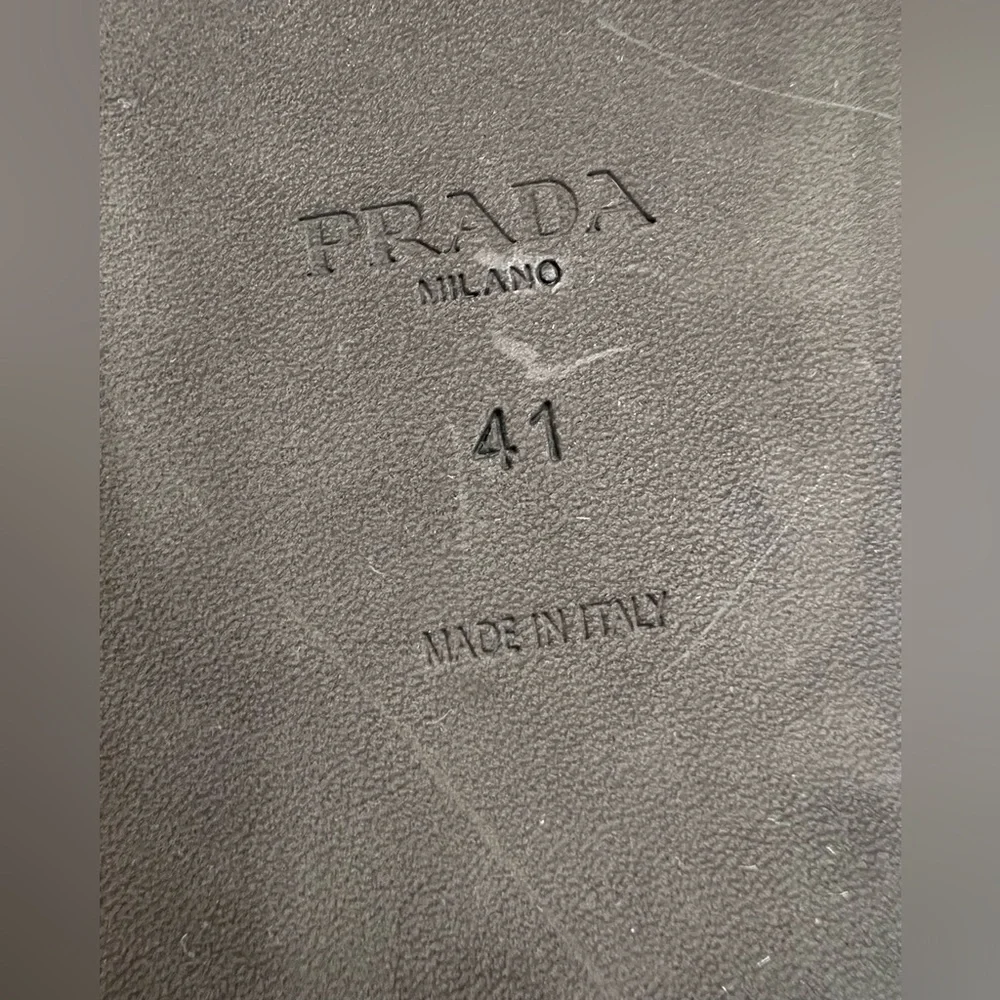 Prada Triangle Logo Slide Sandal - Picture 7 of 8